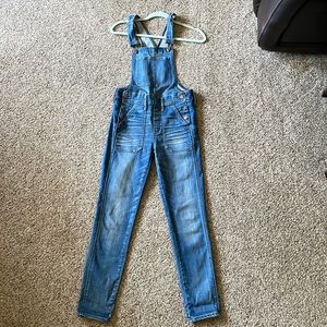 Madewell denim overalls, size 0